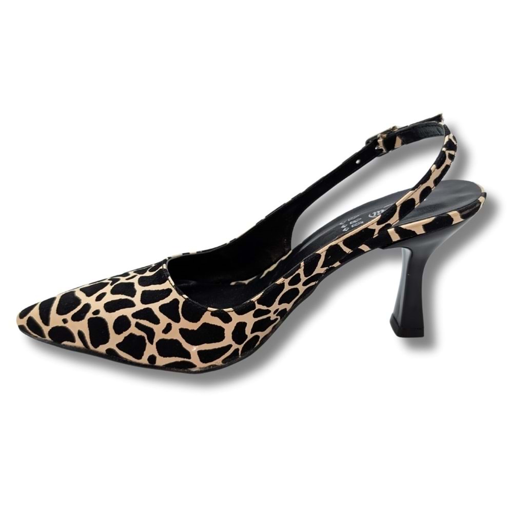 Hildegard - Arkası Açık Stiletto - Hildegard - LEOPAR - 37