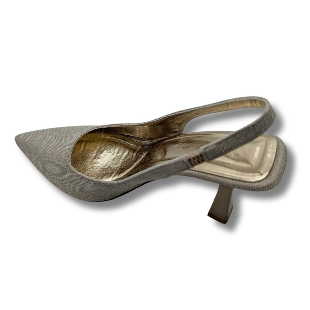 Ysabella | Arkası Açık Abiye Stiletto - Ysabella - ALTIN - 36