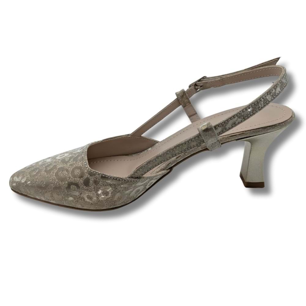 Titania | Abiye Arkası Açık Stiletto - Titania - ALTIN - 37