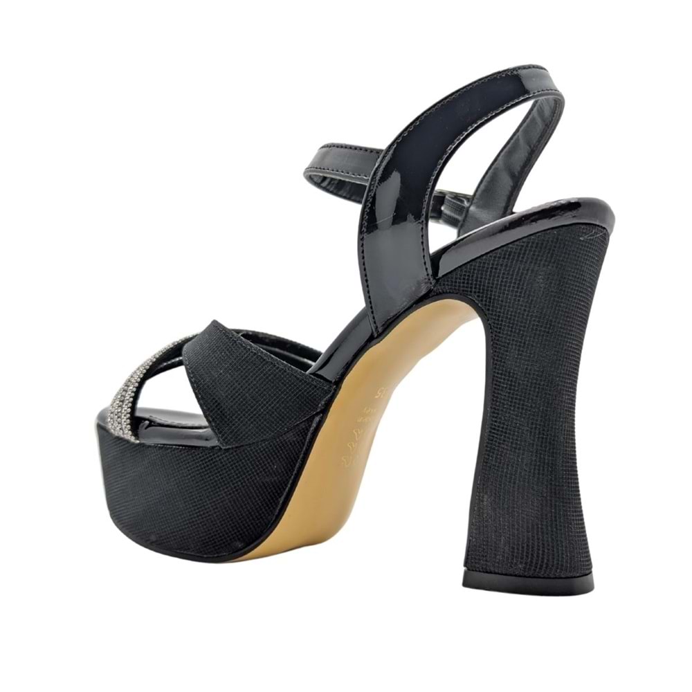 Odette | Abiye Taşlı Platform Topuk Ayakkabı - Odette - SİYAH - 36