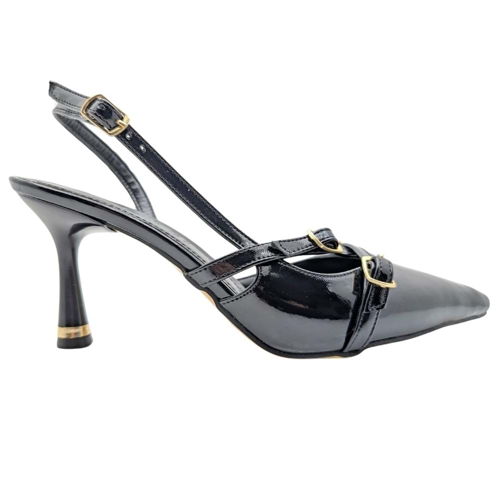 Christel | Kadın Arkası Açık Stiletto - Christel - SİYAH - 37