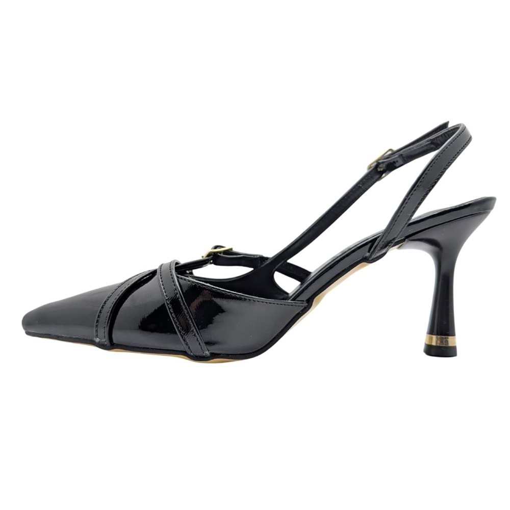 Christel | Kadın Arkası Açık Stiletto - Christel - SİYAH - 37