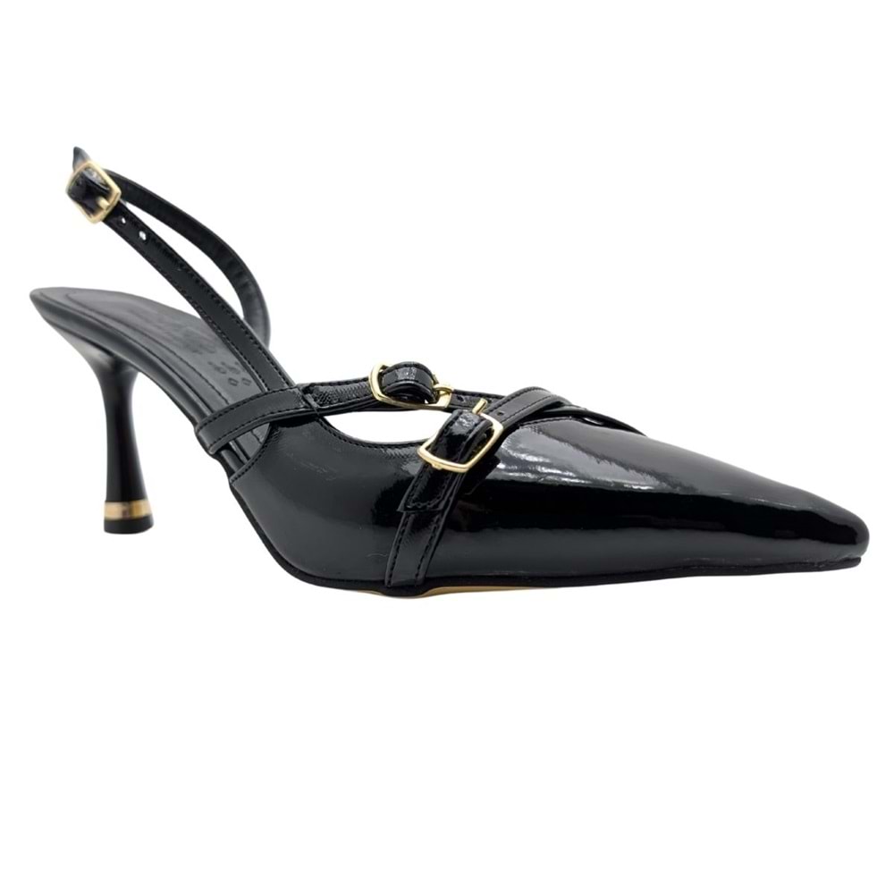 Christel | Kadın Arkası Açık Stiletto - Christel - SİYAH - 37