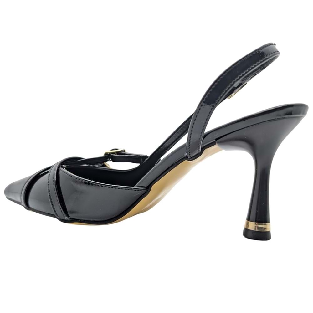 Christel | Kadın Arkası Açık Stiletto - Christel - SİYAH - 37