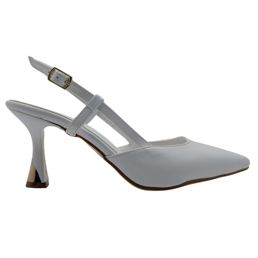 Zenna | Kadın Arkası Açık Stiletto - Zenna - BEYAZ - 39
