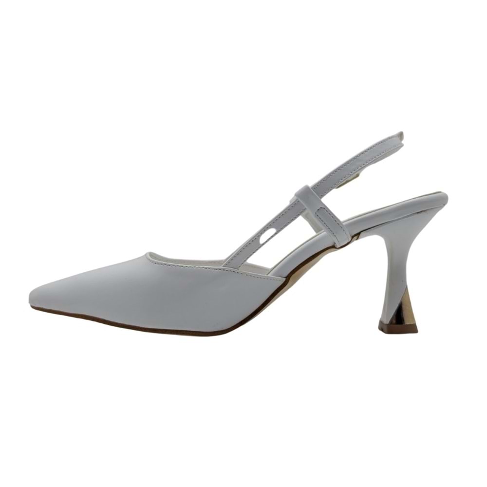 Zenna | Kadın Arkası Açık Stiletto - Zenna - BEYAZ - 39
