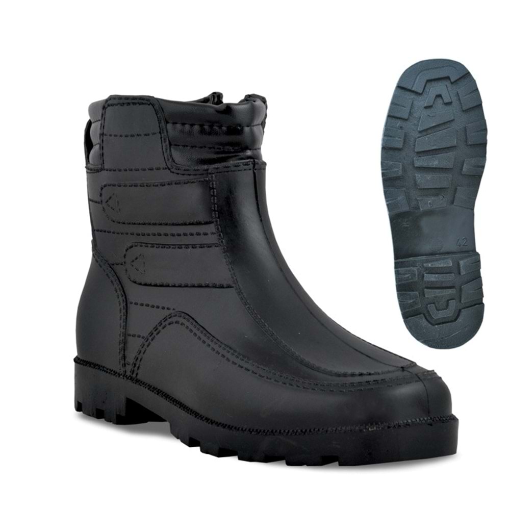 Emek - 501-B | Erkek İçi Yünlü Kar Botu | Su ve Kar Geçirmez - SİYAH - 41