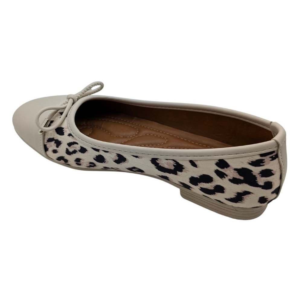Amalina | Kadın Leoparlı Babet - BEJ - 40