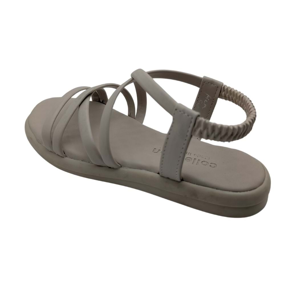 Jossely | Kadın Arkası Lastikli Düz Sandalet - BEJ - 40