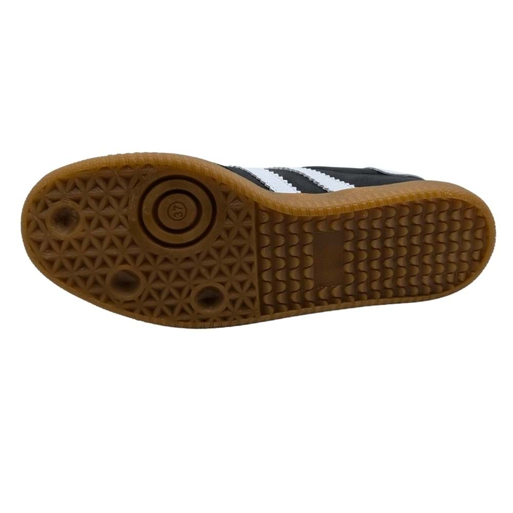 Glisten | Kadın Hakiki Deri Ortopedik Sneaker - SİYAH-BEYAZ - 36