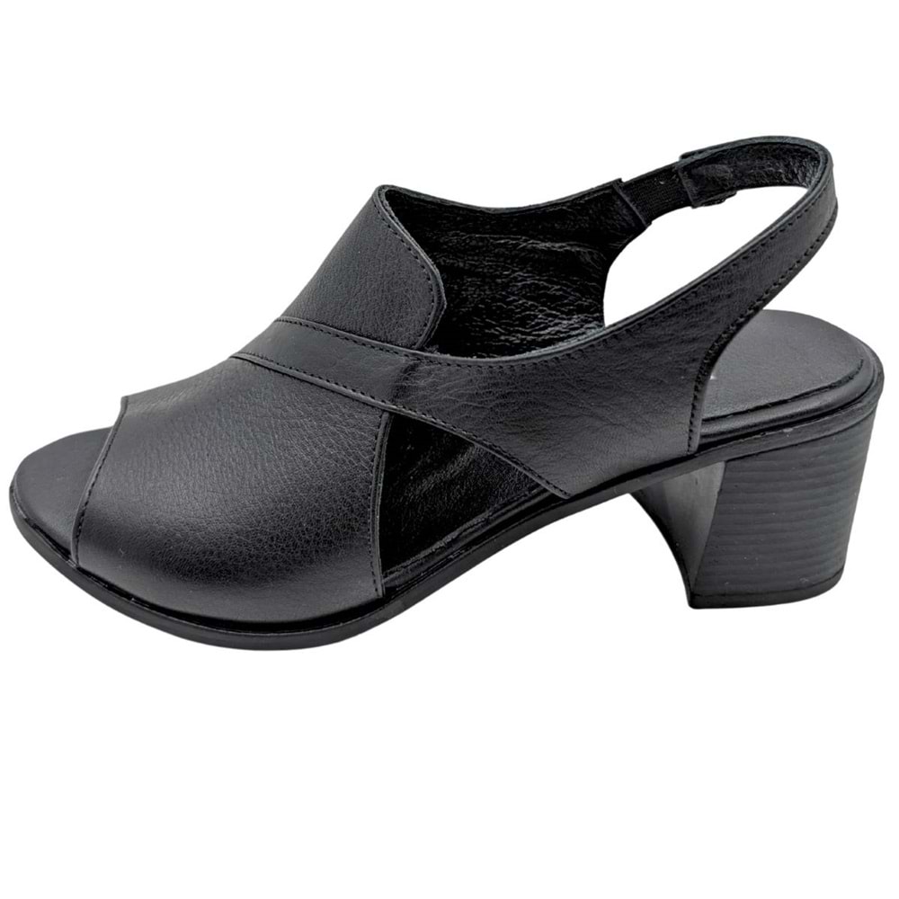 Cristallo - Kadın Topuklu Sandalet - SİYAH - 40