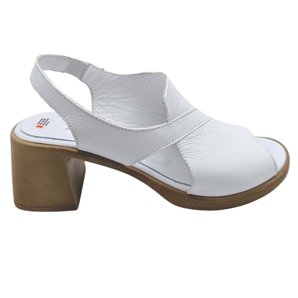 Cristallo - Kadın Topuklu Sandalet - BEYAZ - 40