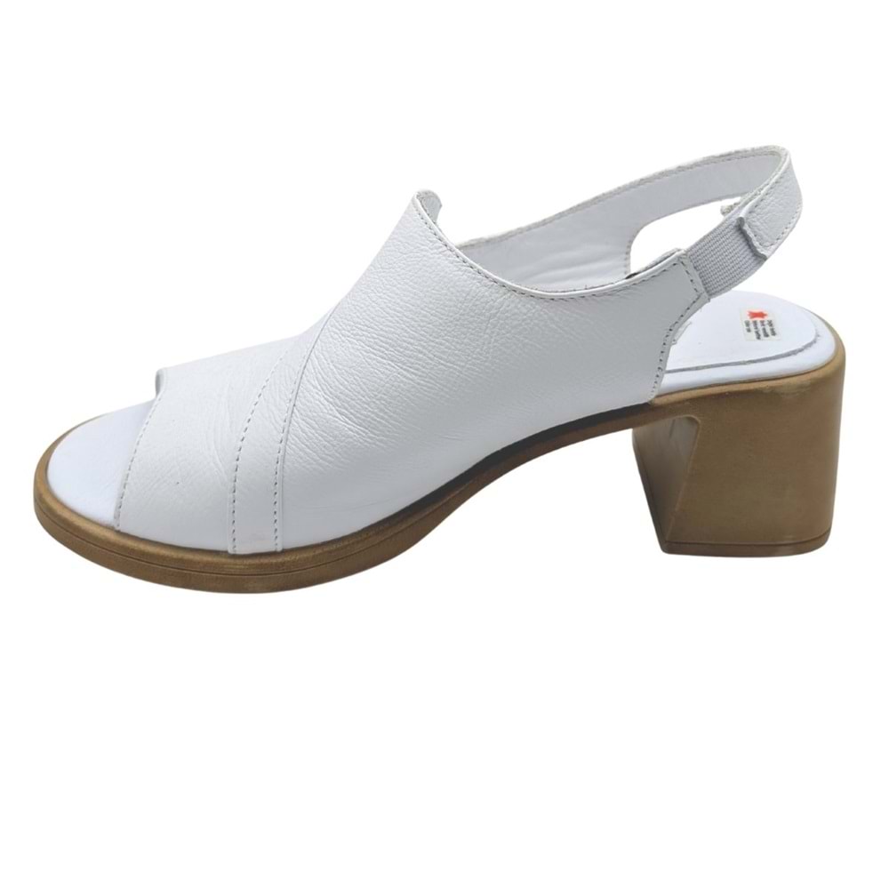 Cristallo - Kadın Topuklu Sandalet - BEYAZ - 40