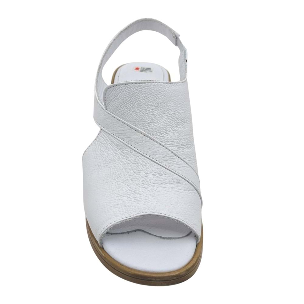 Cristallo - Kadın Topuklu Sandalet - BEYAZ - 40