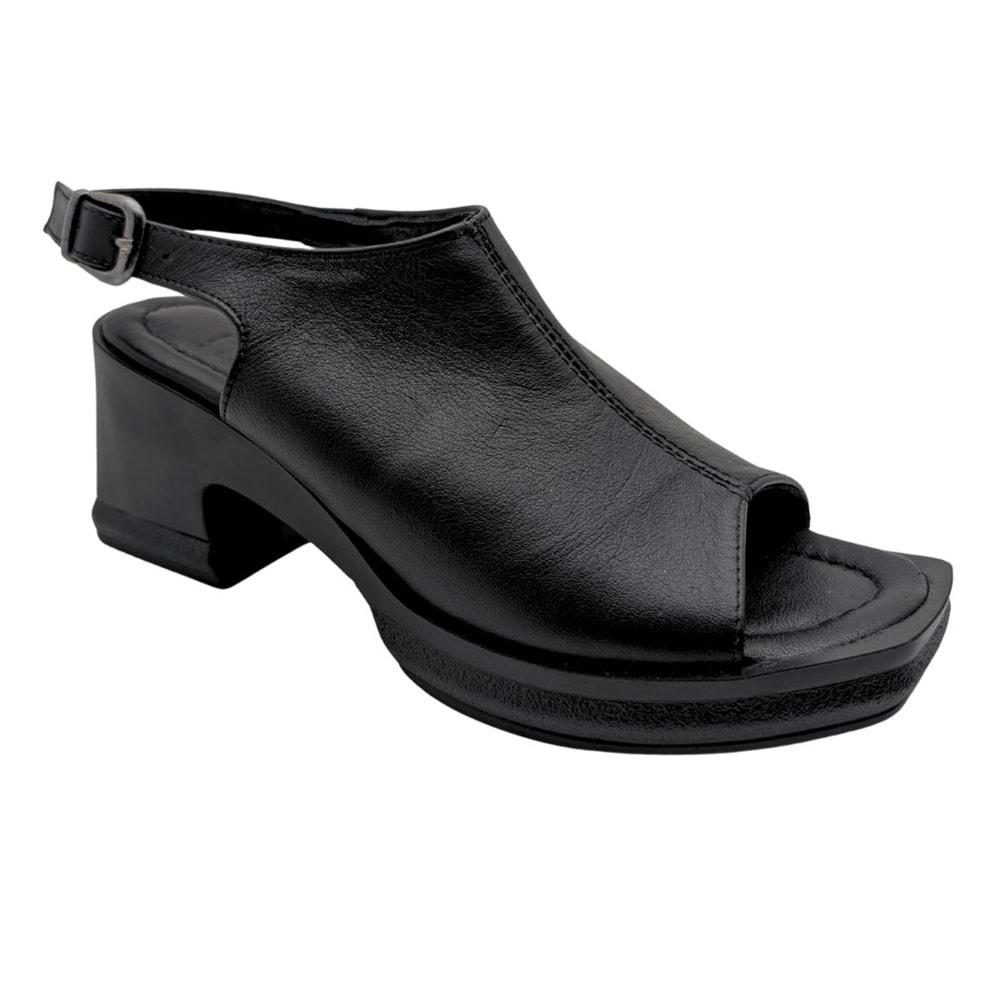 Diosa | Kadın Topuklu Sandalet - SİYAH - 40