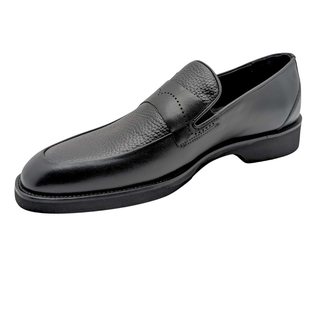 GALLER - 6142 | Hakiki Deri Erkek Klasik Loafer - SİYAH - 40