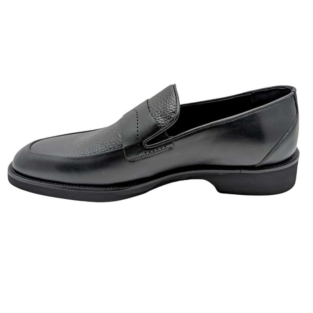 GALLER - 6142 | Hakiki Deri Erkek Klasik Loafer - SİYAH - 40
