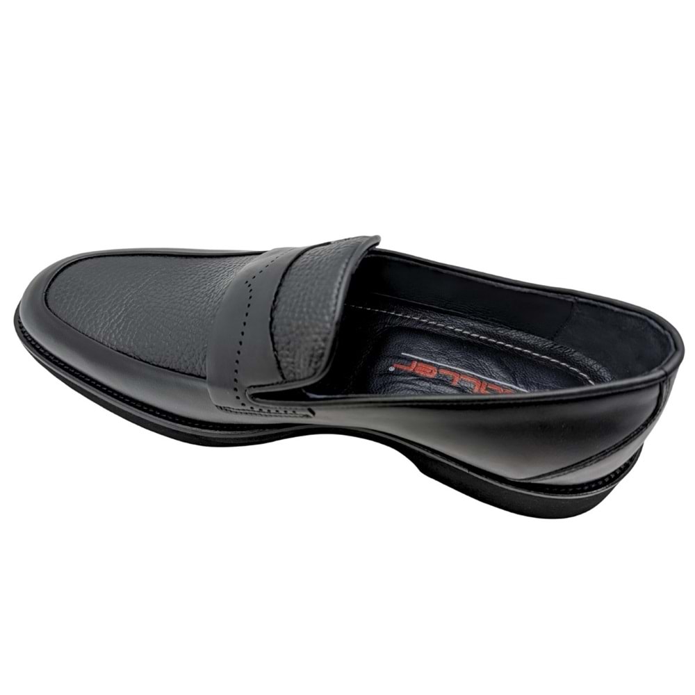 GALLER - 6142 | Hakiki Deri Erkek Klasik Loafer - SİYAH - 40