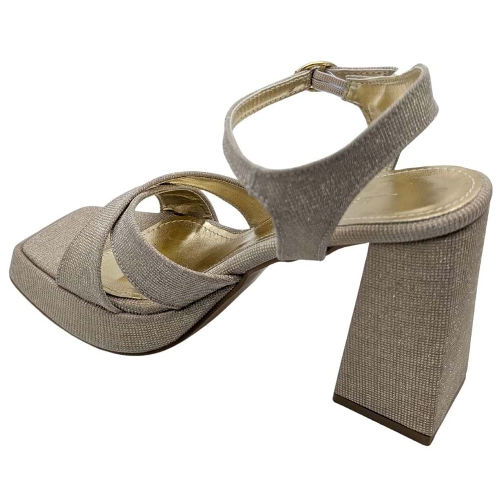 Nyvella-1 | Kadın Platform Topuklu Ayakkabı - GOLD - 35