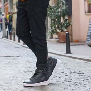 JUMP 16309 Y-BLACK/WHITE - SİYAH BEYAZ - 44 - ST00297-SİYAH BEYAZ-44