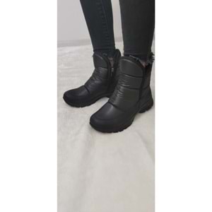 Çiğdem Kar Botu KAR 1 Unisex - SİYAH-KISA-FERMUARLI-ARMALI - 39