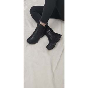 Çiğdem Kar Botu KAR 1 Unisex - SİYAH-KISA-FERMUARLI-ARMALI- 44