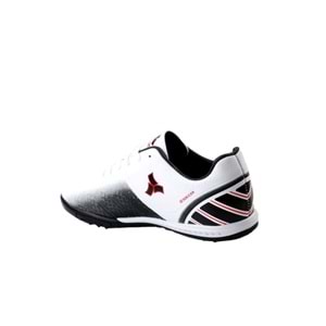 ÇİĞDEM SİYAH-KIRMIZI HALISAHA AYAKKABI(TWNG) Unisex - BEYAZ-SİYAH-A KIRMIZI - 38