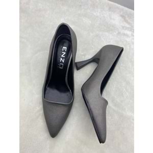 ÇİĞDEM PLATİN GRİ SATEN KADEH ÖKÇE STİLETTO (ENZS1A) - PLATİN GRİ - 36 - ST01989-PLATİN GRİ-36