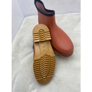 ULAŞ TURUNCU KREP BAHÇE KISA LASTİK ÇİZME - TURUNCU - 44-45 - ST02264-TURUNCU-44-45