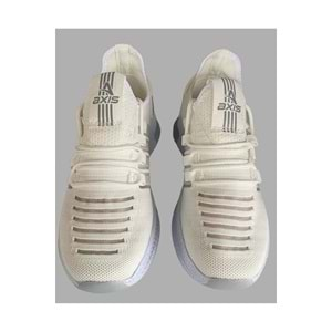 ÇİĞDEM ÇOK RAHAT SÜS BAĞLI FİLELİ SNEAKER AYAKKABI(AXS) - BEYAZ - 40