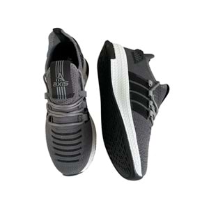 ÇİĞDEM ÇOK RAHAT SÜS BAĞLI FİLELİ SNEAKER AYAKKABI(AXS) - füme-beyaz-siyah - 37
