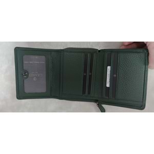 GRANDE - 2744 - GERÇEK DERİ KADIN CÜZDAN - YEŞİL - STANDART - ST02775-14145