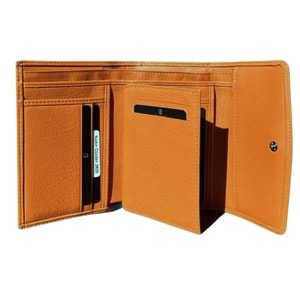 GRANDE - 2620 - GERÇEK DERİ KADIN CÜZDAN - CAMEL - STANDART