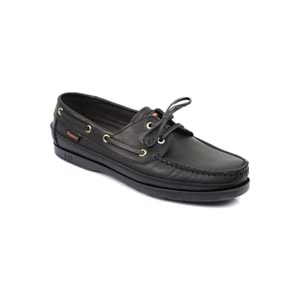 HAKİKİ DERİ ERKEK CASUAL LOAFER AYAKKABI - SİYAH - 41