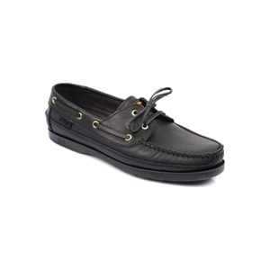 HAKİKİ DERİ ERKEK CASUAL LOAFER AYAKKABI - SİYAH - 41