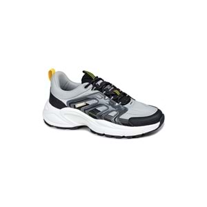 JUMP 29728 ERKEK FİLELİ GÜNLÜK SNEAKER SPOR AYAKKABI - SİYAH-GRİ - 42