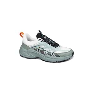 JUMP 29728 ERKEK FİLELİ GÜNLÜK SNEAKER SPOR AYAKKABI - YEŞİL-BEYAZ-TURUNCU - 40