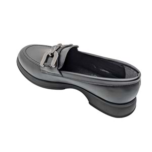 Çiğdem Kundura MiraViva Kadın Suni Deri Loafer Ayakkabı - MiraViva - SİYAH - 37