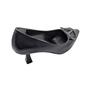 Çiğdem Kundura Serenova Kadın Suni Deri Stiletto Ayakkabı - Serenova - SİYAH - 36