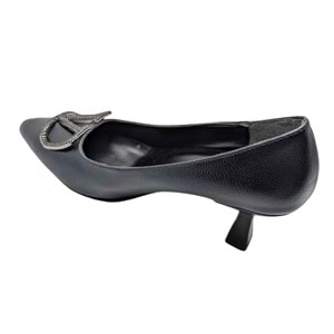 Çiğdem Kundura Serenova Kadın Suni Deri Stiletto Ayakkabı - Serenova - SİYAH - 36