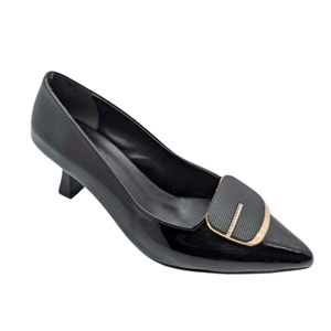 Çiğdem Kundura Veloura Stride Kadın Suni Deri Stiletto - Veloura Stride - SİYAH - 36