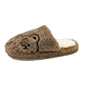 Çiğdem Kundura CloudStep Kadın Peluş Ev Terliği - KAHVERENGİ - 38