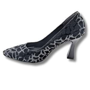 Zivanta Leopar Desenli Kadın Stiletto - Zivanta - SİYAH - 36