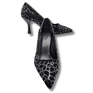 Stralende Kadın Leopar Desenli Stiletto - Stralende - SİYAH - 37