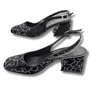 Schoonheid Kadın Arkası Açık Klasik Topuklu Ayakkabı - Schoonheid - LEOPAR - 36