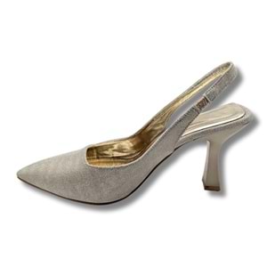 Ysabella | Arkası Açık Abiye Stiletto - Ysabella - ALTIN - 36