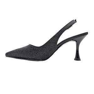 Christine | Taşlı Arkası Açık Stiletto - Christine - SİYAH - 40