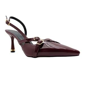 Christel | Kadın Arkası Açık Stiletto - Christel - BORDO - 37