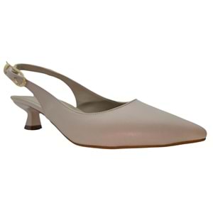 Josiane | Kadın Arkası Açık Kısa Topuklu Stiletto - Josiane - BEJ - 38