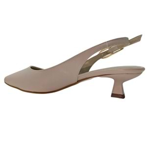 Josiane | Kadın Arkası Açık Kısa Topuklu Stiletto - Josiane - BEJ - 38